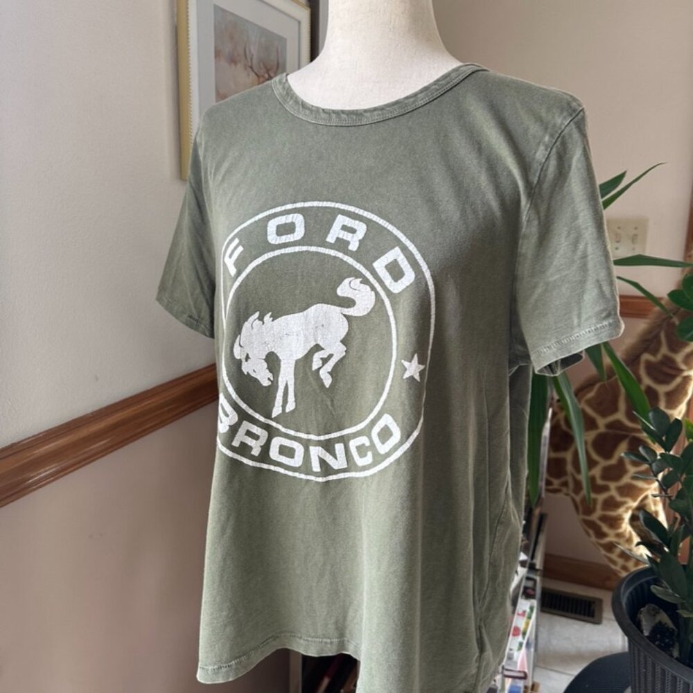 Lucky Brand Ford Bronco Tee, Womens XL, Bucking Horse Logo - Picture 7 of 13